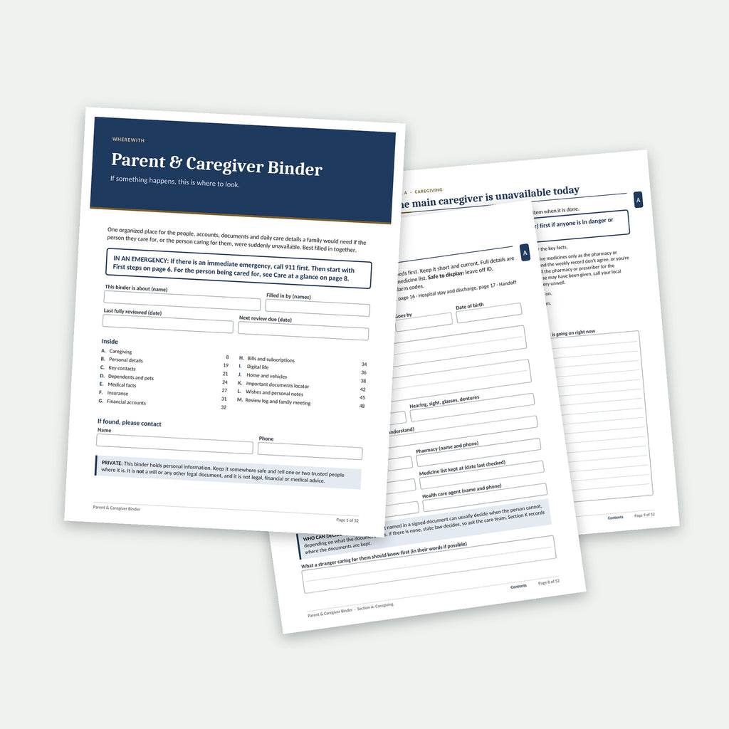 The Parent & Caregiver Binder