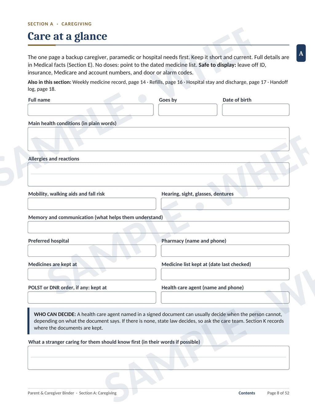 The Parent & Caregiver Binder